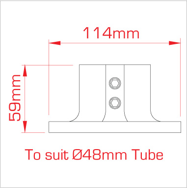 DOUGHTY T194042 BASE FLANGE