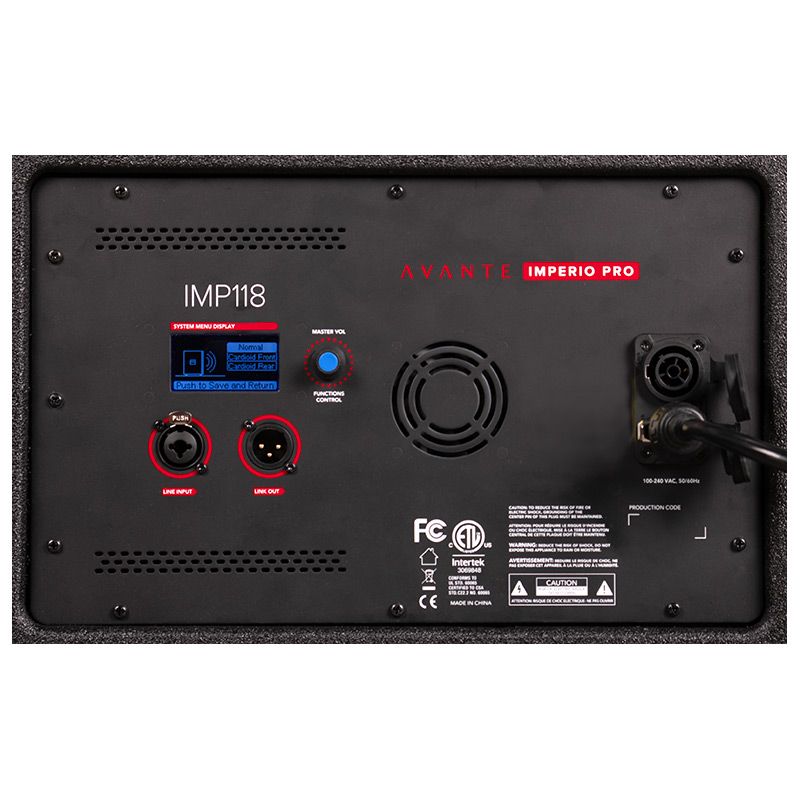 AVANTE Imperio IMP118 1x18" active subwoofer