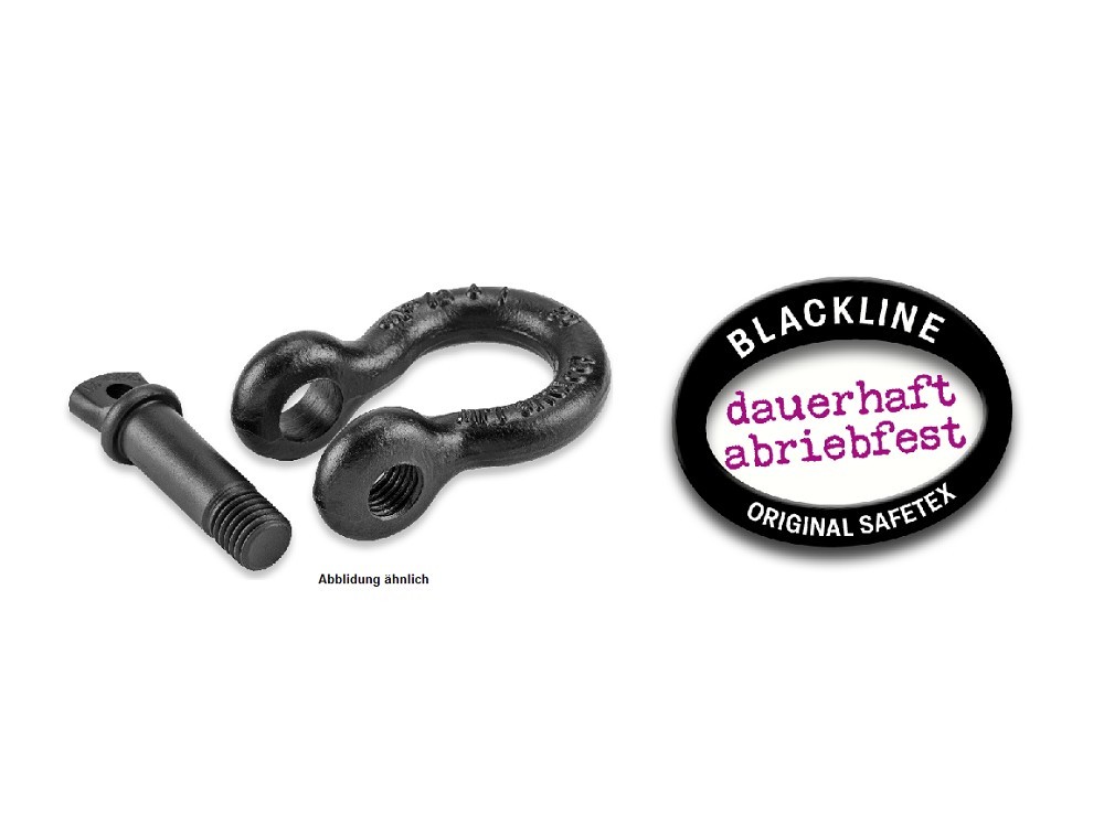 SAFETEX Schäkel hochfest WLL 6,50 to BLACKLINE
