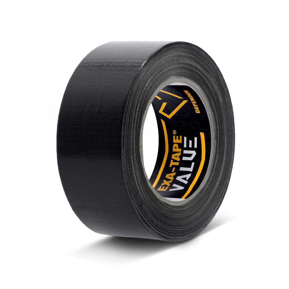 DEFENDER EXA-TAPE-VALUE B 50 - Gewebeklebeband, Schwarz, glänzend
