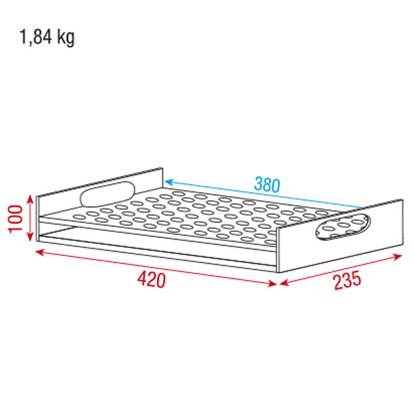 SHOWGEAR UCA-CAI Extra insert for 96 Pins, Extra Einsatz für 96 Pins
