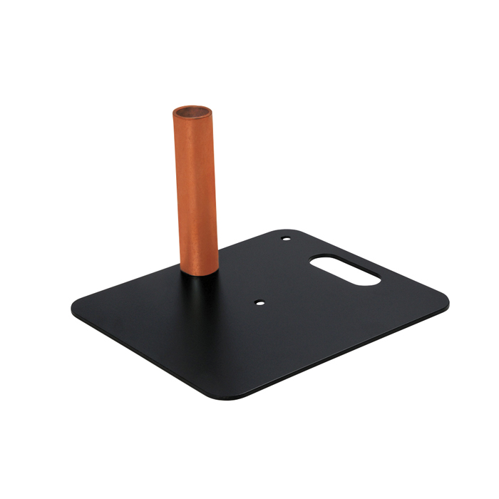 WENTEX Baseplate - 350(l) x 300(w)mm 4Kg - Bodenplatte - Pulverbeschichtet schwarz