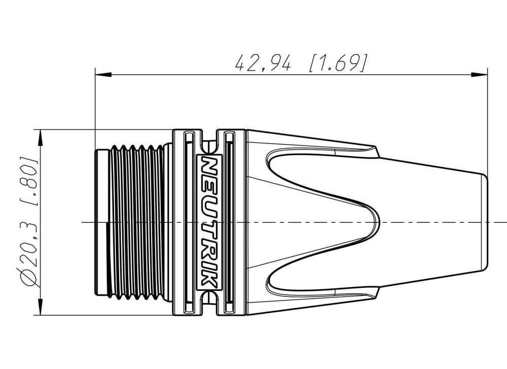 NEUTRIK BXX-2 Kodiertülle, rot, (z. kodieren von Neutrik XLR Steckern der XX Version)