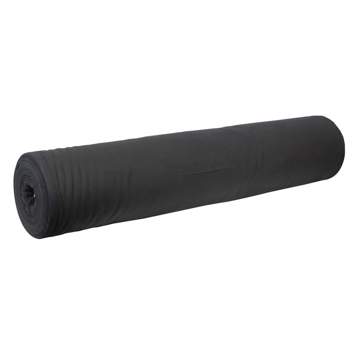 WENTEX Deko molton 1(w) x 60(l)m, black Molton 160 g/mý Rolle