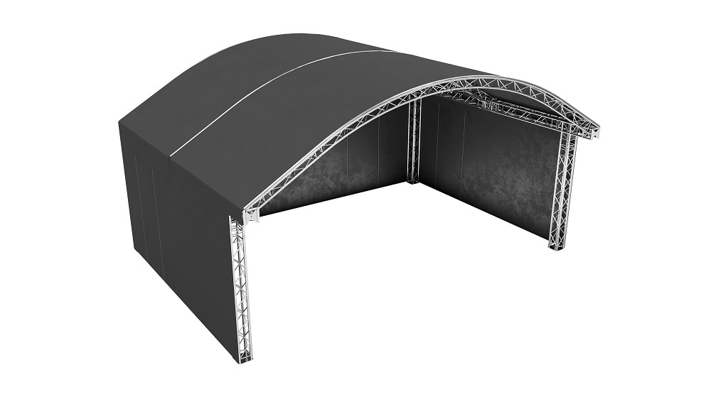 GLOBAL TRUSS Round arch stage 8x6m