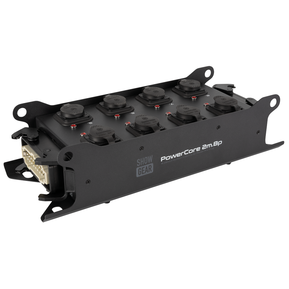 SHOWGEAR PowerCore 2m.8p Breakout Multipin H16 In/Out to 8x Breakout Multipin H16 Ein-/Ausgang auf 8x Power Pro True