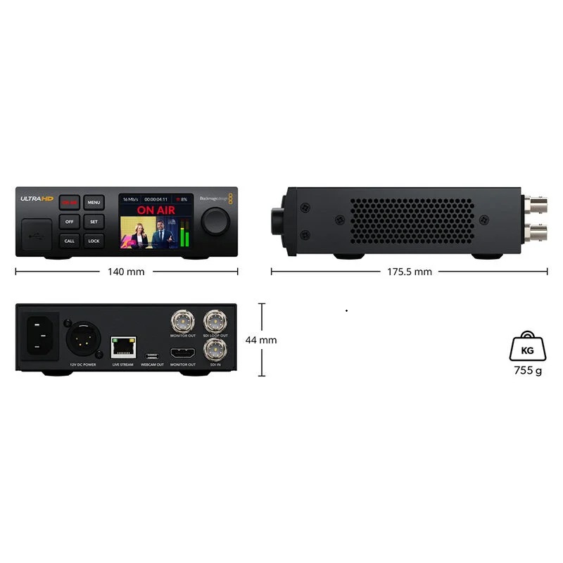 BLACKMAGIC DESIGN Streaming Encoder 4K – professioneller H.264/H.265 Streaming-Prozessor