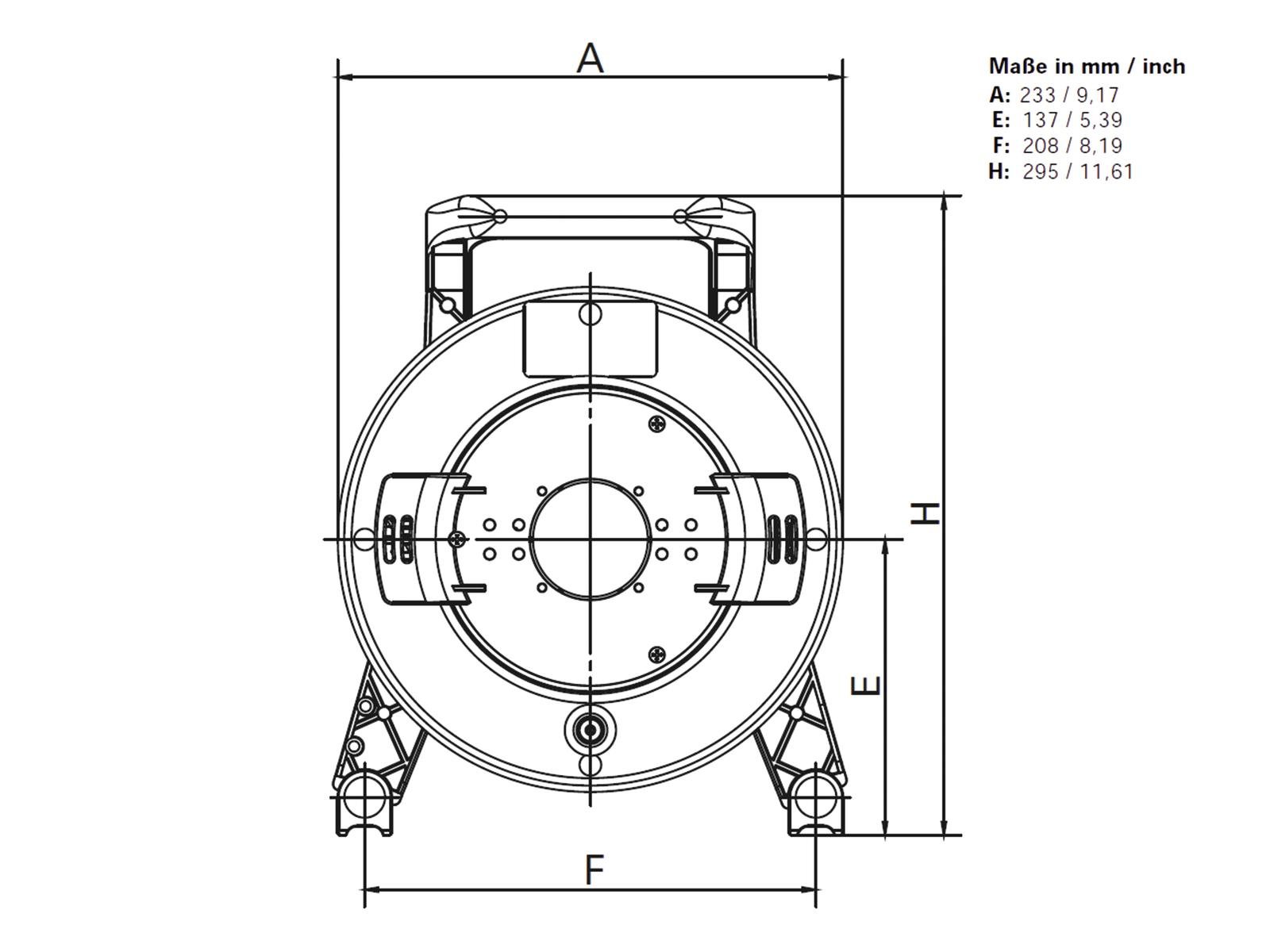 SCHILL Kabeltrommel GT 235.RM, für Mikrokabel XLR-XLR, LS-Kabel, CEE-Kabel, Multicore, schwarz