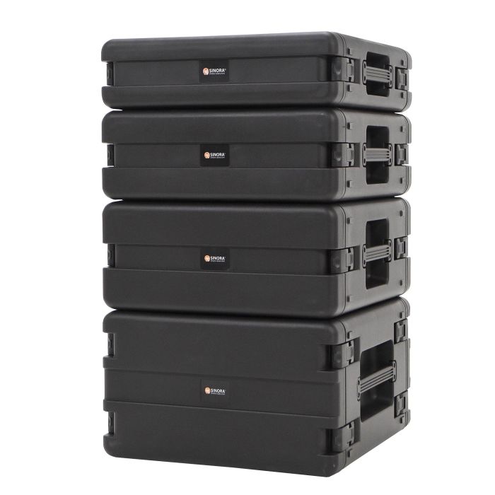 SINORA 19 Zoll 2 HE Rack Spritzguss Kunststoff-Rack